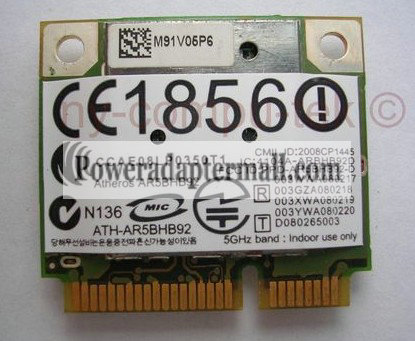 Atheros AR5BHB92 Half-mini wireless N card Dell DW1515 AR9280